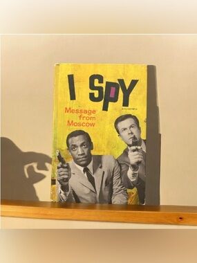 Vintage I Spy Message From Moscow Hard Cover Book 1966 First Edition Bill Cosby